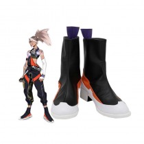LOL True Damage Akali Cosplay Boots Customized Leather Shoes for Boys and Girls
